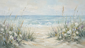 Original artwork view of Dune Path Coastal Wall Art | Oildeco