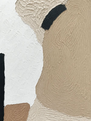Original artwork view of Sand Contour Textured Wall Art | Oildeco