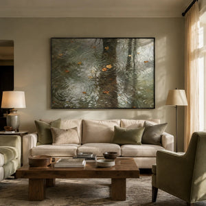 Rain Mirror City Wall Art lifestyle view 3 | Oildeco