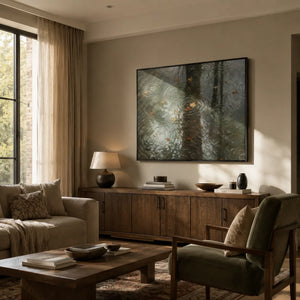 Rain Mirror City Wall Art lifestyle view 4 | Oildeco