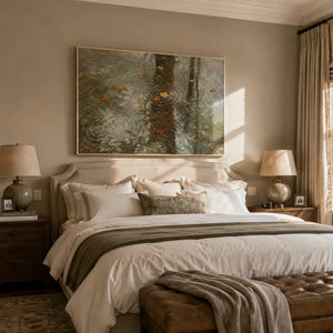 Rain Mirror City Wall Art lifestyle view 6 | Oildeco