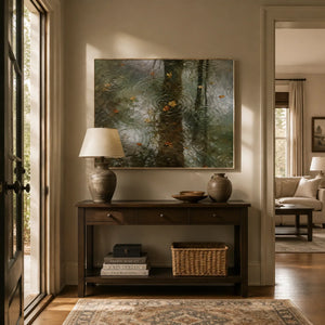 Rain Mirror City Wall Art lifestyle view 7 | Oildeco