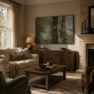 Rain Mirror City Wall Art lifestyle view 8 | Oildeco