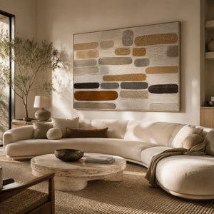 Neutral Capsule Textured Wall Art lifestyle view 3 | Oildeco