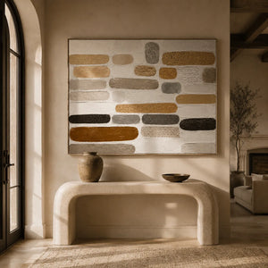 Neutral Capsule Textured Wall Art lifestyle view 5 | Oildeco