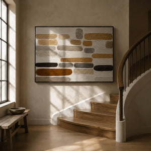 Neutral Capsule Textured Wall Art lifestyle view 6 | Oildeco