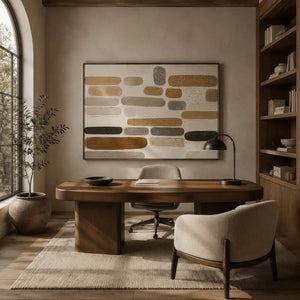 Neutral Capsule Textured Wall Art lifestyle view 7 | Oildeco
