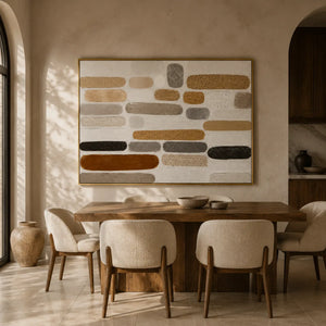 Neutral Capsule Textured Wall Art lifestyle view 8 | Oildeco