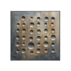 Slate Circles Textured Wall Art | Oildeco