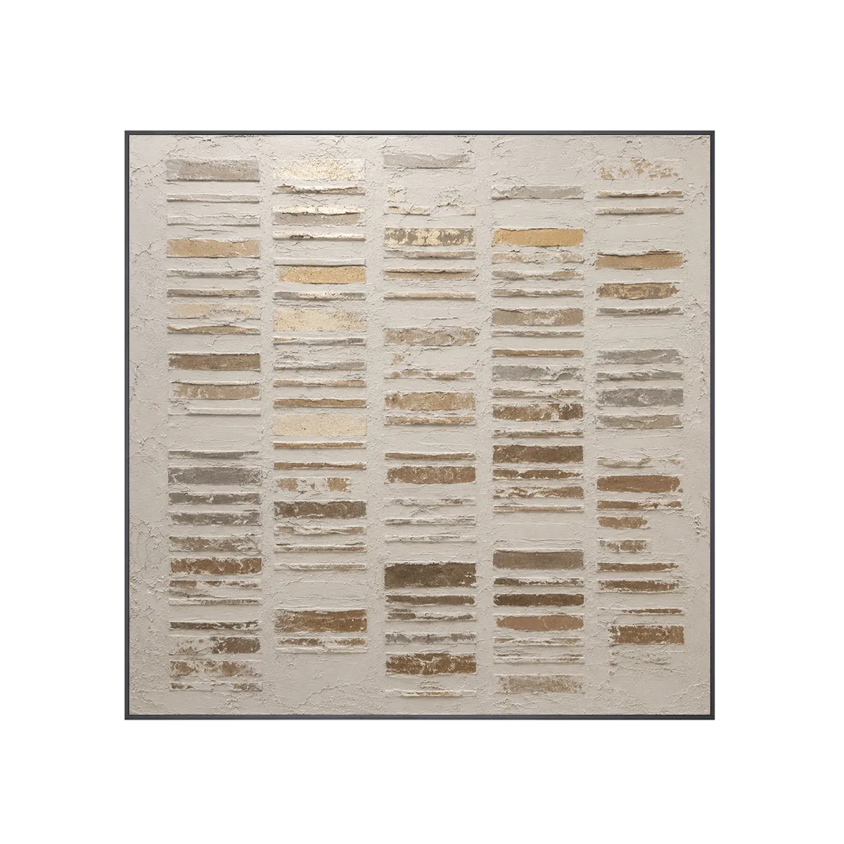 Ivory Stripe Relief Wall Art