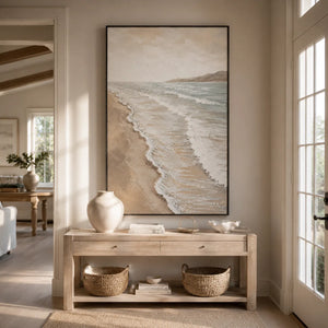 Pale Shore Coastal Wall Art lifestyle view 3 | Oildeco