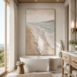 Pale Shore Coastal Wall Art lifestyle view 8 | Oildeco