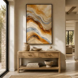 Sandstone Flow Textured Wall Art lifestyle view 4 | Oildeco