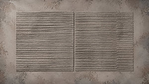 Charcoal Ribbed Relief Wall Art lifestyle view 2 | Oildeco