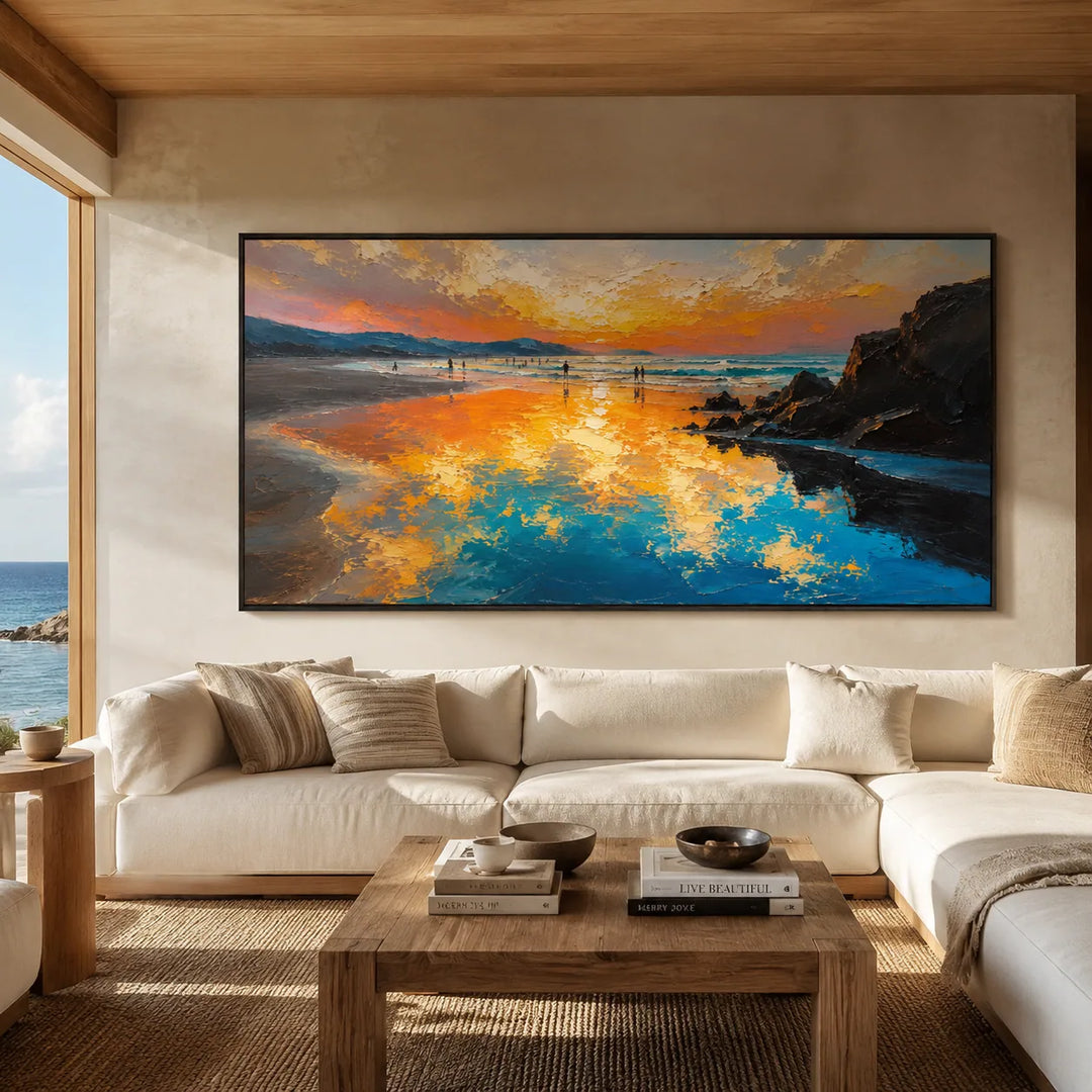 Sunset Cove Coastal Wall Art lifestyle view 3 | Oildeco