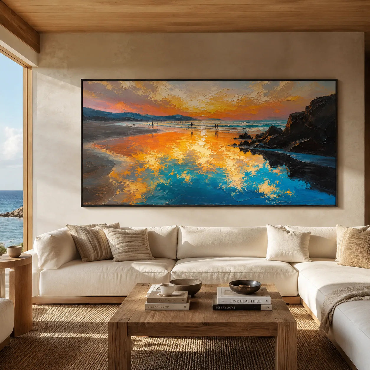 Sunset Cove Coastal Wall Art lifestyle view 3 | Oildeco