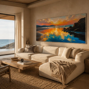 Sunset Cove Coastal Wall Art lifestyle view 4 | Oildeco