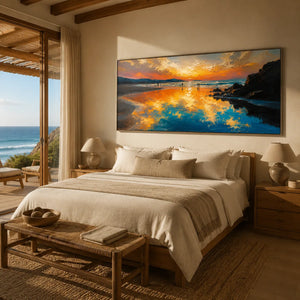 Sunset Cove Coastal Wall Art lifestyle view 7 | Oildeco