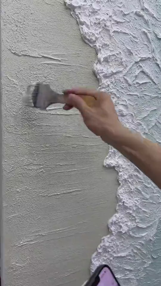 Seafoam Edge Coastal Wall Art hand-painting process | OILDECO