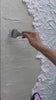 Seafoam Edge Coastal Wall Art hand-painting process | OILDECO